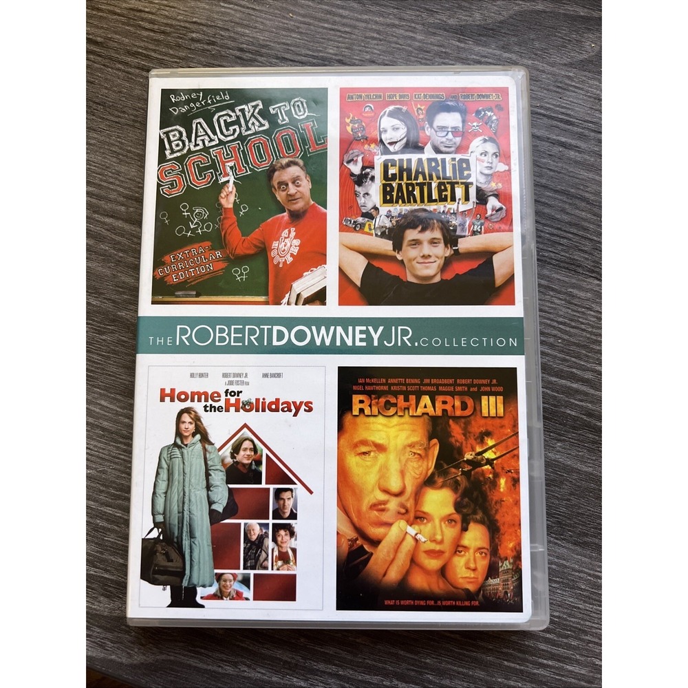 ROBERT DOWNEY JR. 4-MOVIE COLLECTION 4-DISC DVD SET, BACK TO SCHOOL, RICHARD III